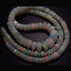 65.90 Ctw - 16 Inches Full Strand So Gorgeous High Quality - Welo Ethiopian OPAL - Micro Faceted Rondell Beads Strong Fire Huge size 3 - 8 mm